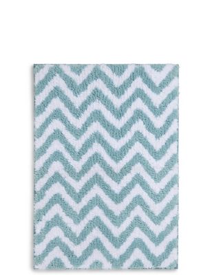 Quick Dry Zigzag Bath & Pedestal Mats